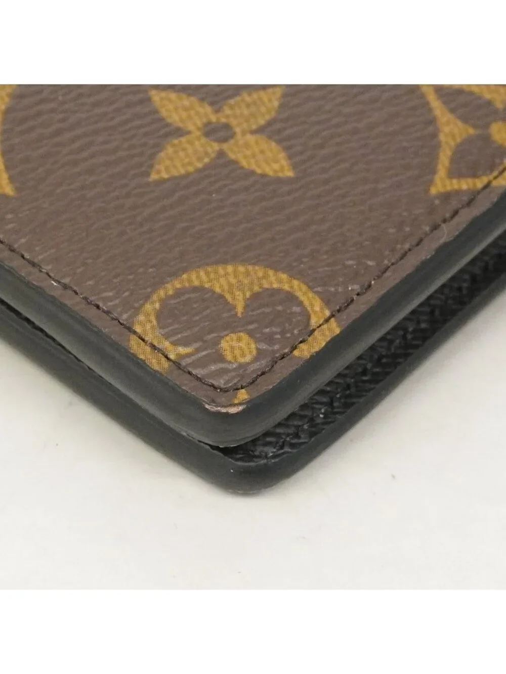Louis Vuitton Billfold Monogram Macassar Portefeuille Multiple Brown Black